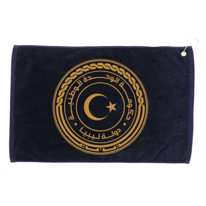 Seal Of Libya Grommeted Golf Towel