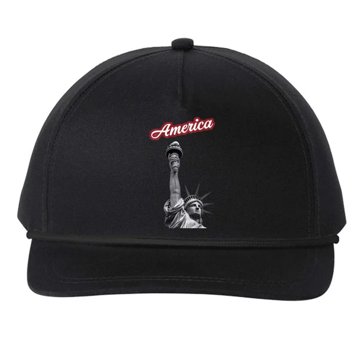 statue of liberty beer holder Snapback Five-Panel Rope Hat