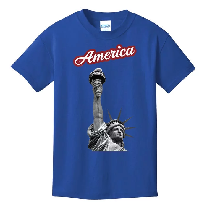 statue of liberty beer holder Kids T-Shirt