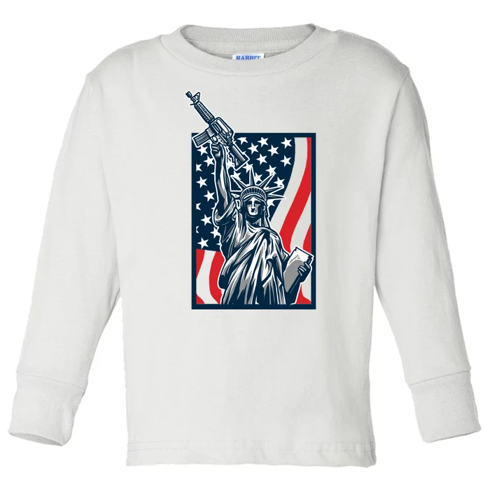 Statue Of Liberty Toddler Long Sleeve Shirt