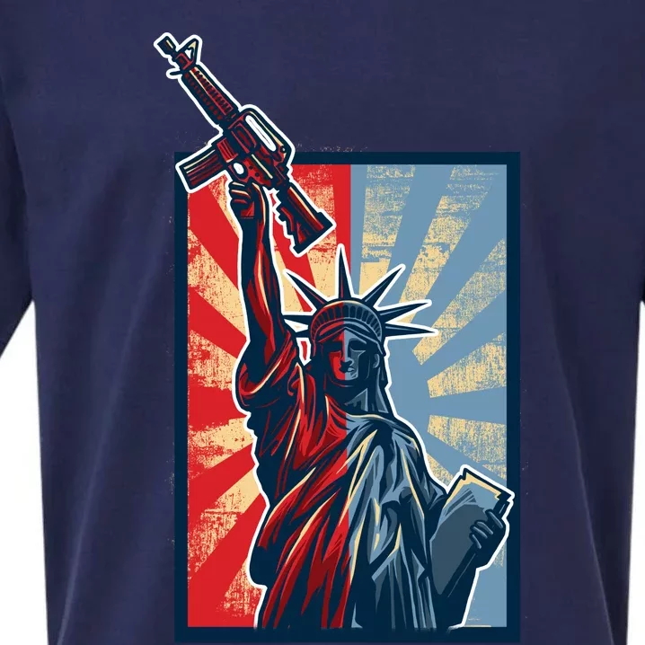 Statue Of Liberty Sueded Cloud Jersey T-Shirt