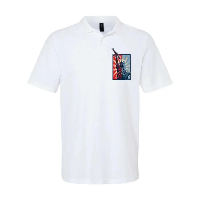 Statue Of Liberty Softstyle Adult Sport Polo