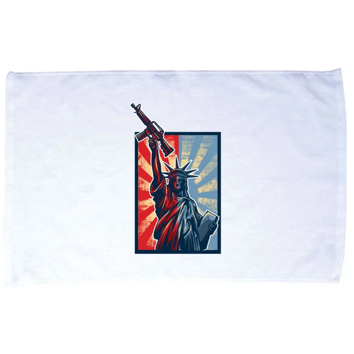 Statue Of Liberty Microfiber Hand Towel