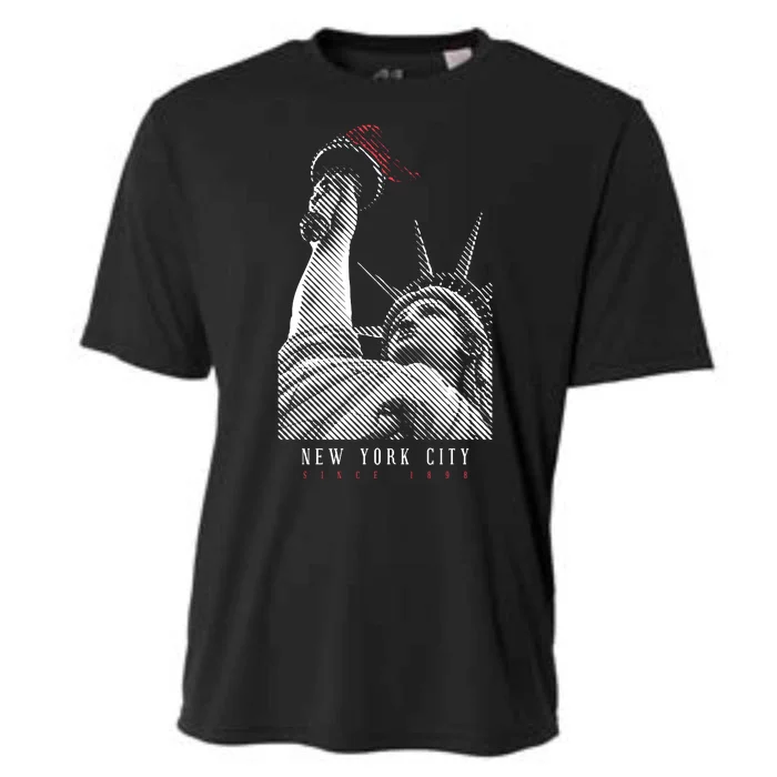 Statue Of Liberty New York City Since 1898 Cooling Performance Crew T-Shirt