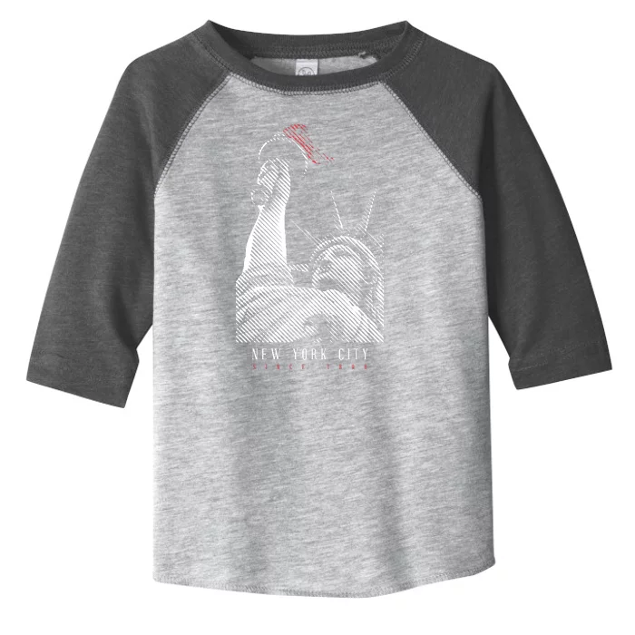 Statue Of Liberty New York City Since 1898 Toddler Fine Jersey T-Shirt