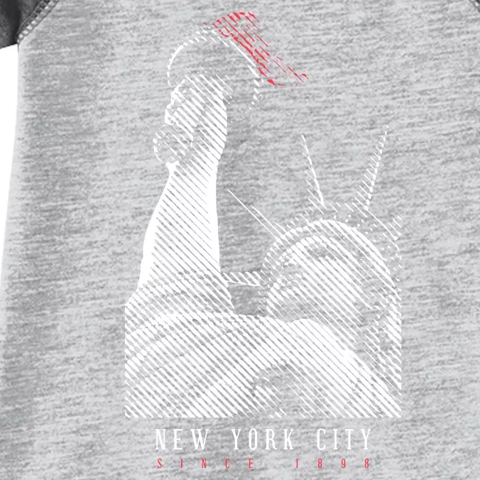 Statue Of Liberty New York City Since 1898 Infant Baby Jersey Bodysuit