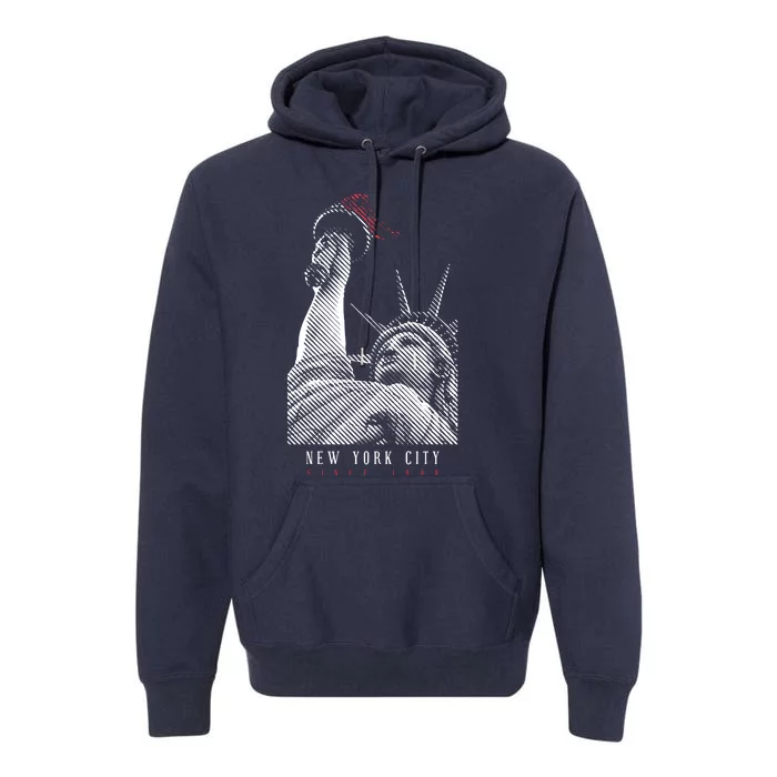 Statue Of Liberty New York City Since 1898 Premium Hoodie