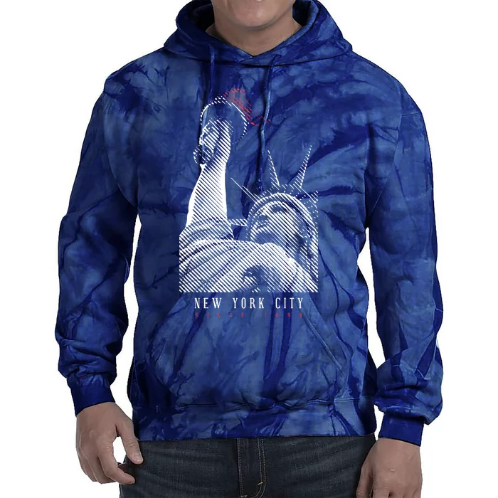 Statue Of Liberty New York City Since 1898 Tie Dye Hoodie