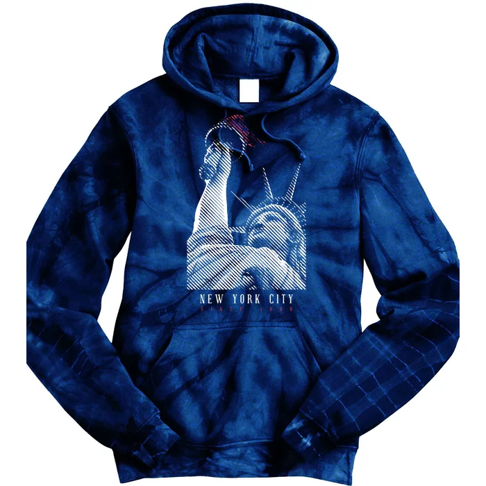 Statue Of Liberty New York City Since 1898 Tie Dye Hoodie