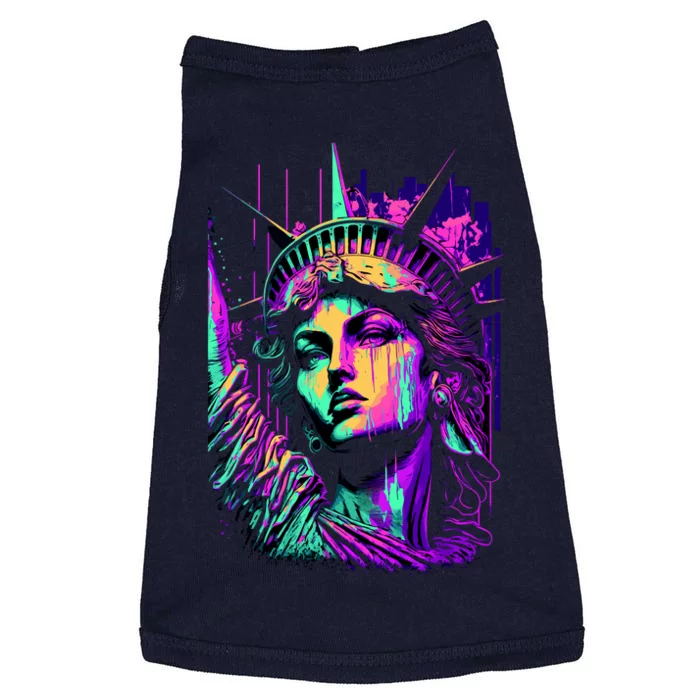 Statue Of Liberty Art Doggie Tank