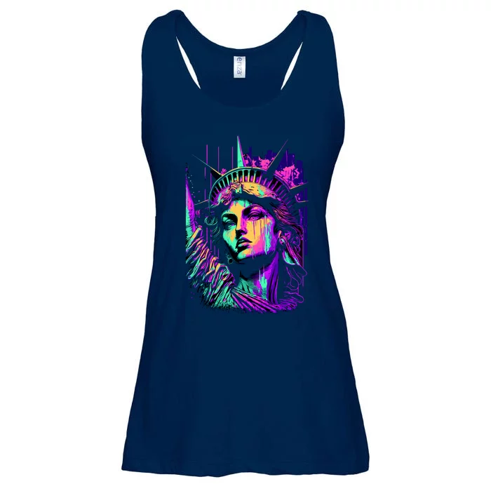 Statue Of Liberty Art Ladies Essential Flowy Tank