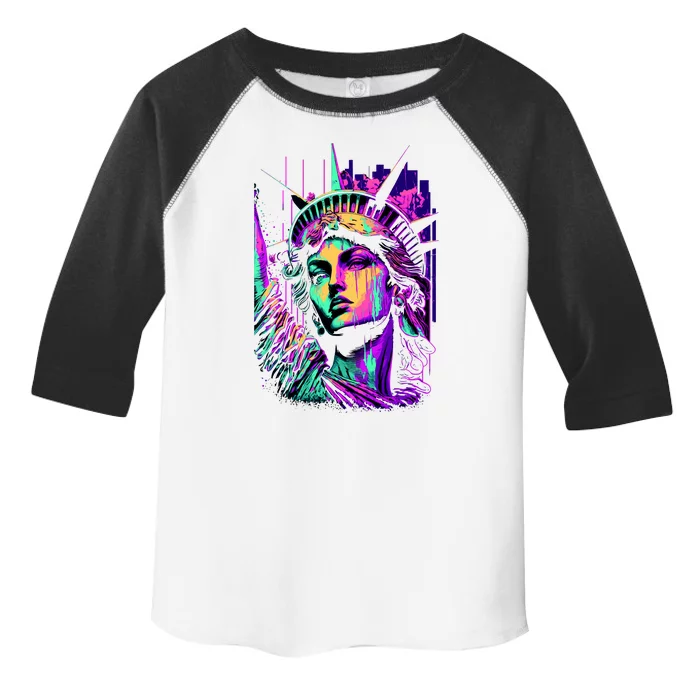 Statue Of Liberty Art Toddler Fine Jersey T-Shirt