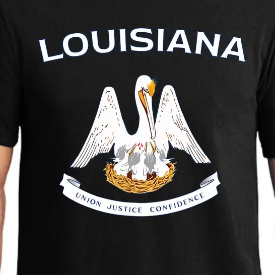 State Of Louisiana Flag Pelican La New Orleans Baton Rouge Pajama Set