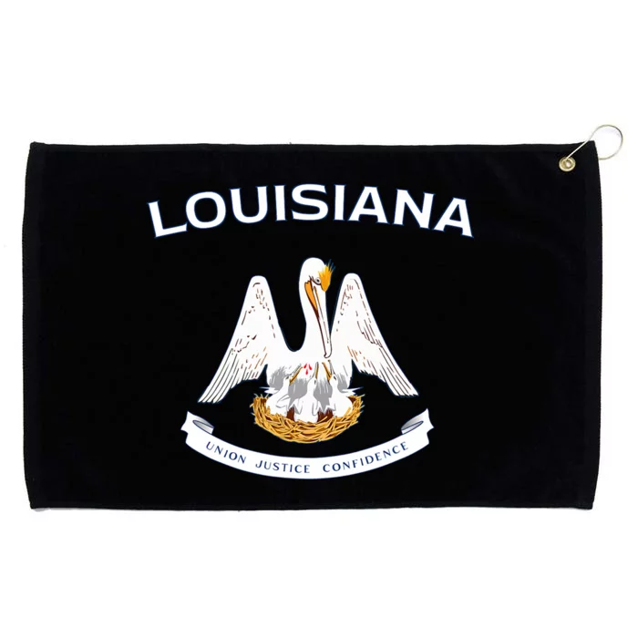 State Of Louisiana Flag Pelican La New Orleans Baton Rouge Grommeted Golf Towel