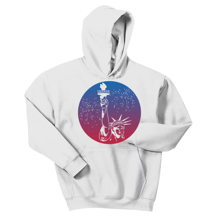 Statue Of Liberty New York Retro Kids Hoodie