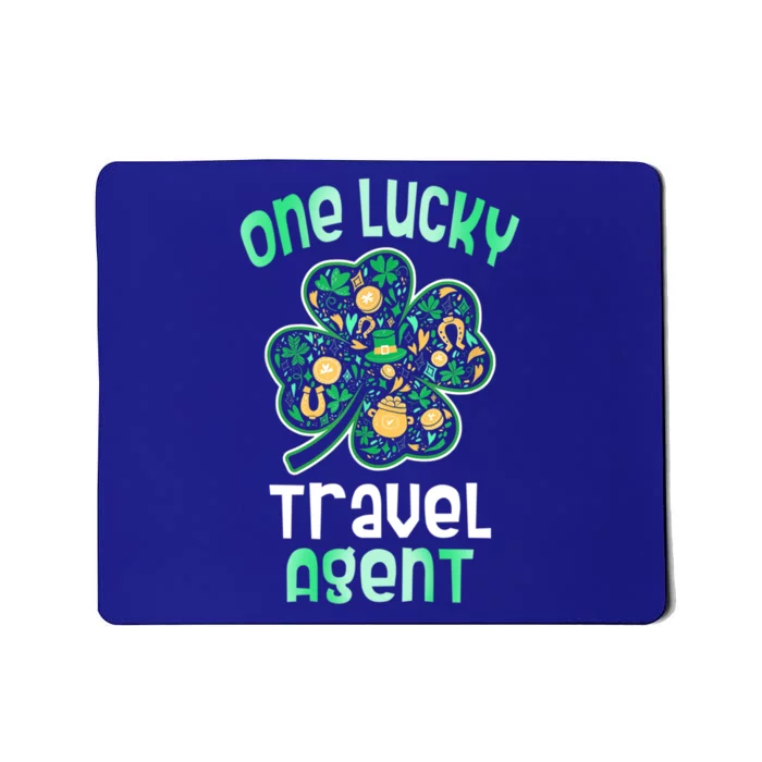 Shamrock One Lucky Teacher One Lucky Travel Agent St Patric Gift Mousepad