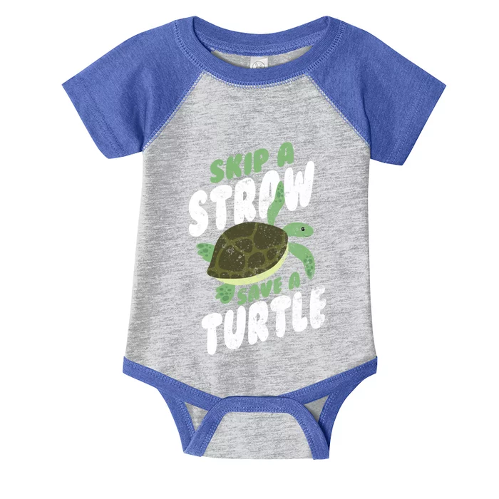 Saving Ocean Life Skip A Straw Save A Turtle Meaningful Gift Infant Baby Jersey Bodysuit