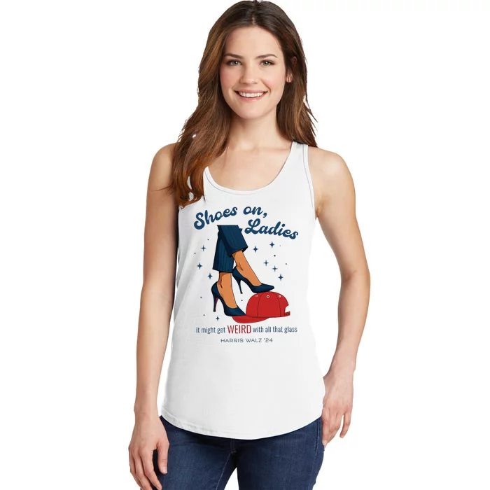 Shoes On Ladies Harris Walz 2024 Ladies Essential Tank