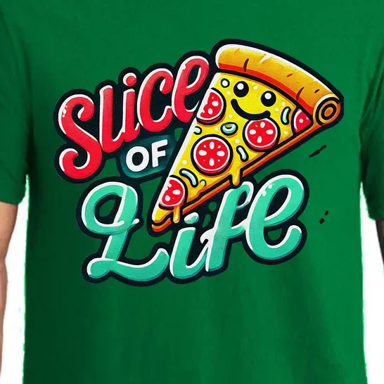 Slice Of Life Cartoon Pizza Pajama Set