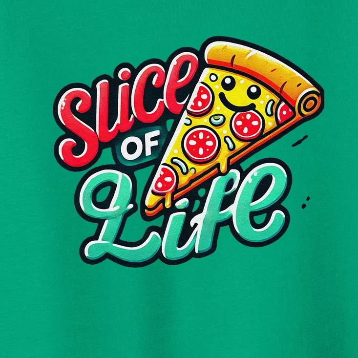 Slice Of Life Cartoon Pizza Toddler T-Shirt