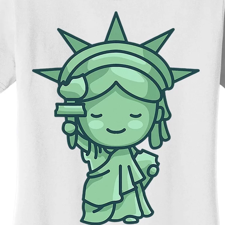 Statue Of Liberty Cute Nyc New York City Manhattan Women's T-Shirt