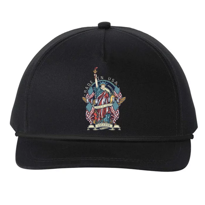 Statue Of Liberty New York Art Snapback Five-Panel Rope Hat