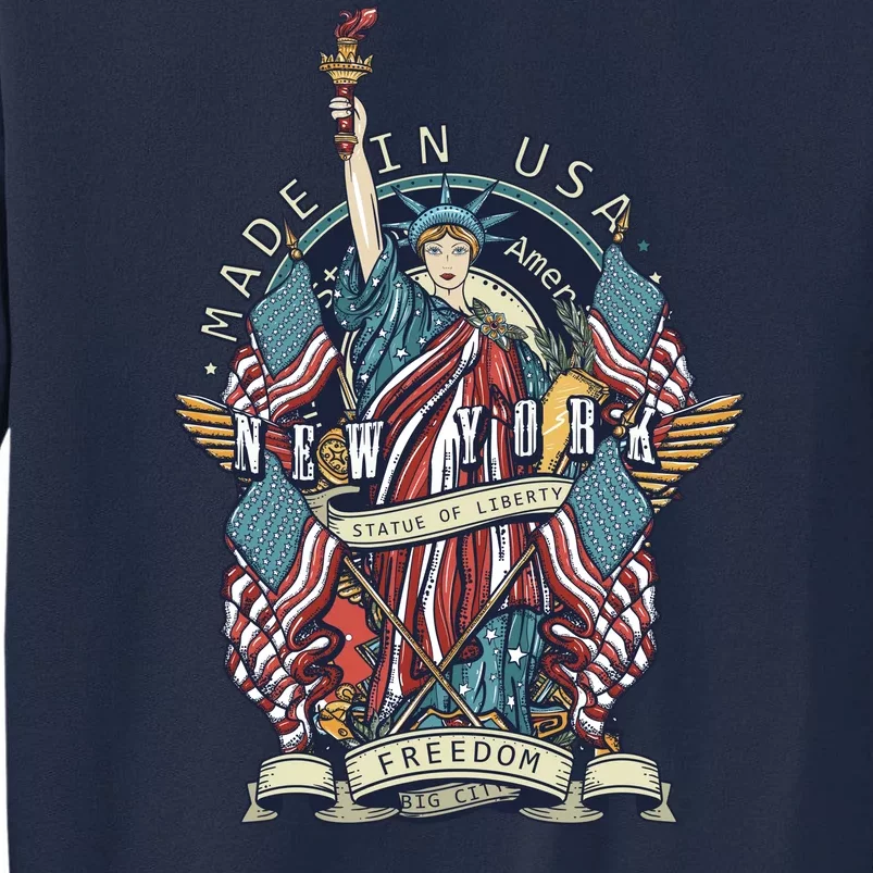 Statue Of Liberty New York Art Tall Sweatshirt