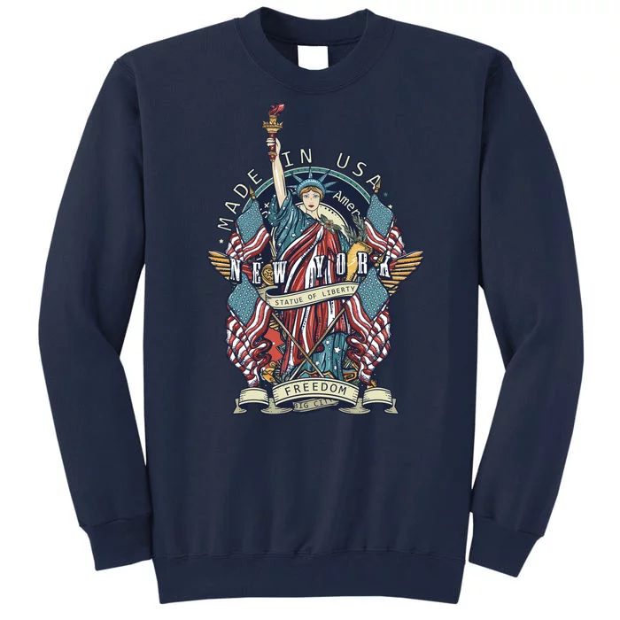 Statue Of Liberty New York Art Tall Sweatshirt