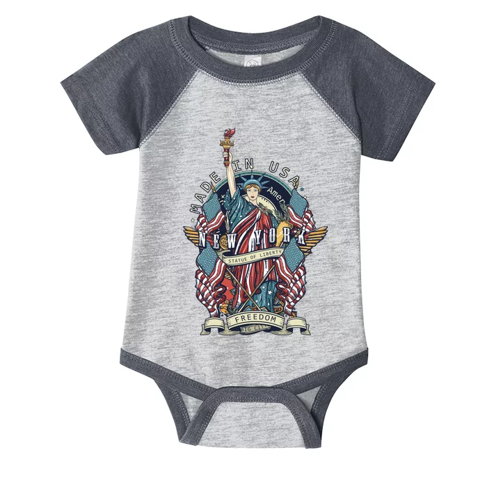 Statue Of Liberty New York Art Infant Baby Jersey Bodysuit