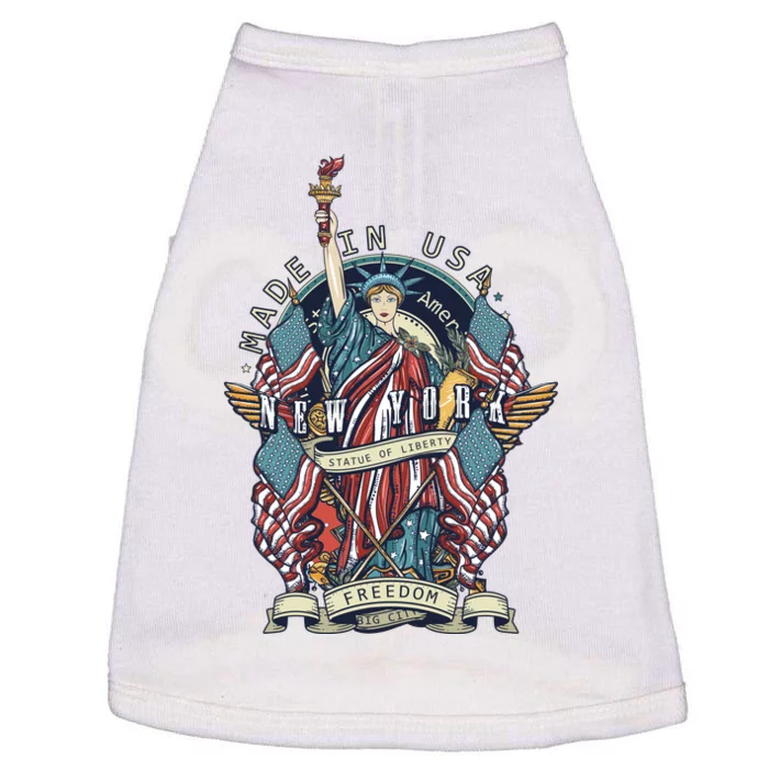 Statue Of Liberty New York Art Doggie Tank