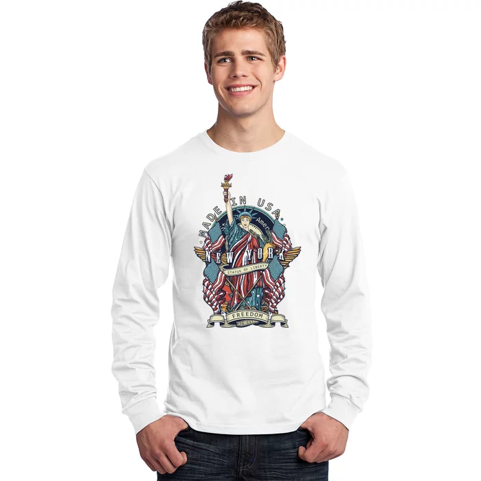 Statue Of Liberty New York Art Long Sleeve Shirt