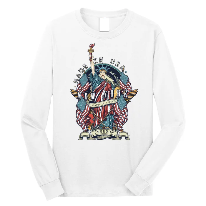 Statue Of Liberty New York Art Long Sleeve Shirt