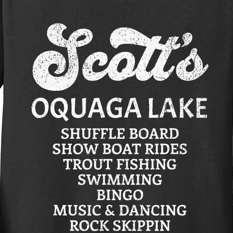 ScottS Oquaga Lake Kids Long Sleeve Shirt