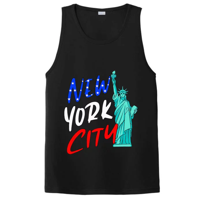 Statue Of Liberty New York City Souvenirs Performance Tank