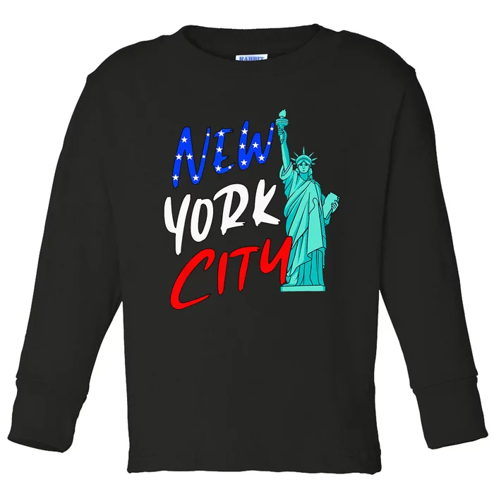 Statue Of Liberty New York City Souvenirs Toddler Long Sleeve Shirt