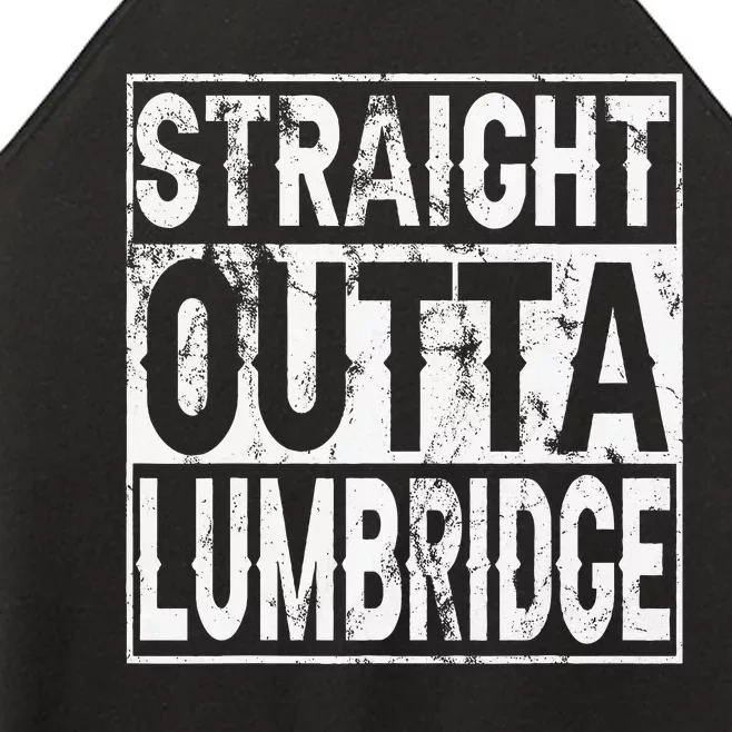 Straight Outta Lumbridge Funny Lumbridge Costume Women’s Perfect Tri Rocker Tank