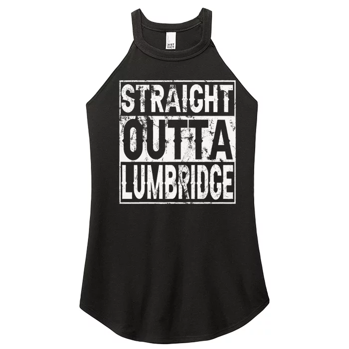 Straight Outta Lumbridge Funny Lumbridge Costume Women’s Perfect Tri Rocker Tank