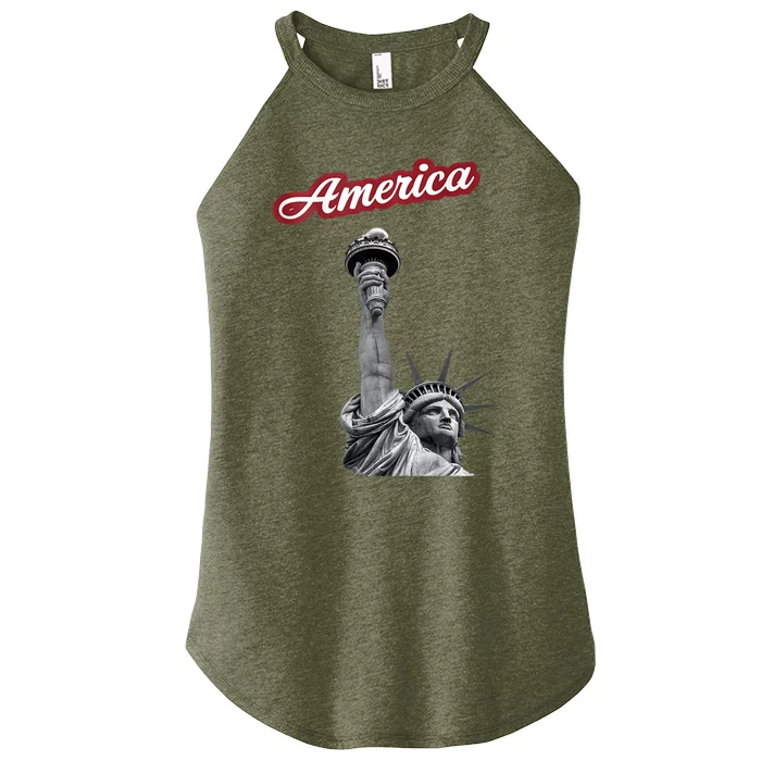 Statue Of Liberty Beer Holder Women’s Perfect Tri Rocker Tank