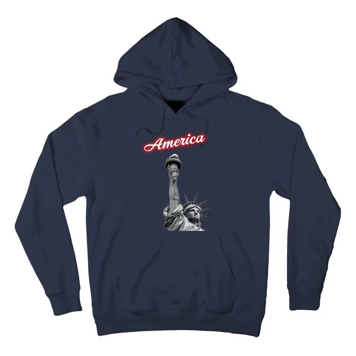 Statue Of Liberty Beer Holder Tall Hoodie