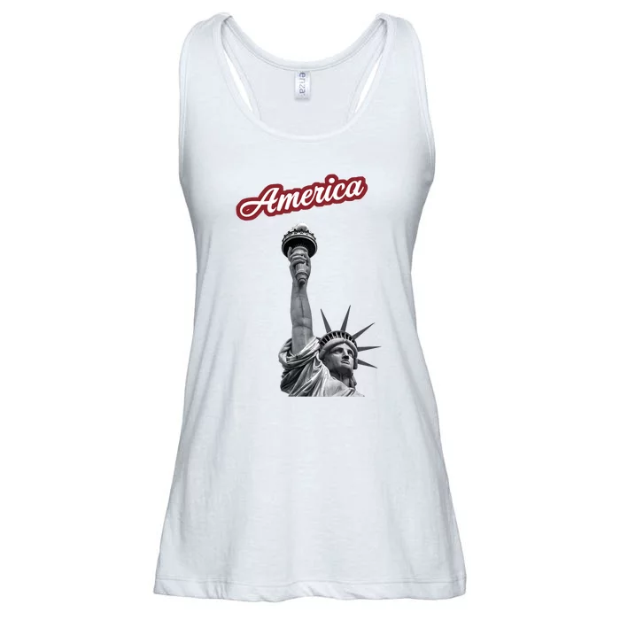 Statue Of Liberty Beer Holde Ladies Essential Flowy Tank