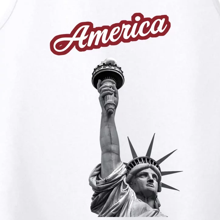 Statue Of Liberty Beer Holde Performance Tank