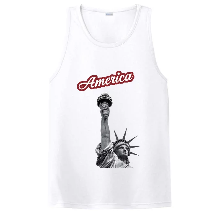 Statue Of Liberty Beer Holde Performance Tank