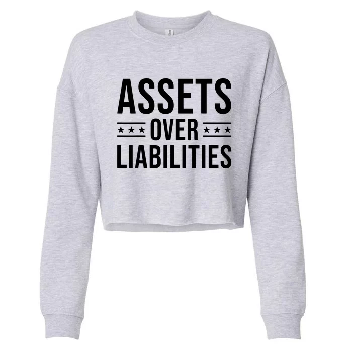 Ssets Over Liabilities Cropped Pullover Crew