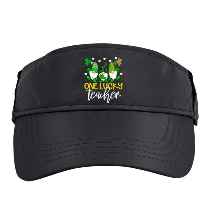 Shamrock One Lucky Teacher St. Patrick's Day School Adult Drive Performance Visor