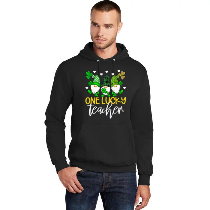 Shamrock One Lucky Teacher St. Patrick's Day School Tall Hoodie