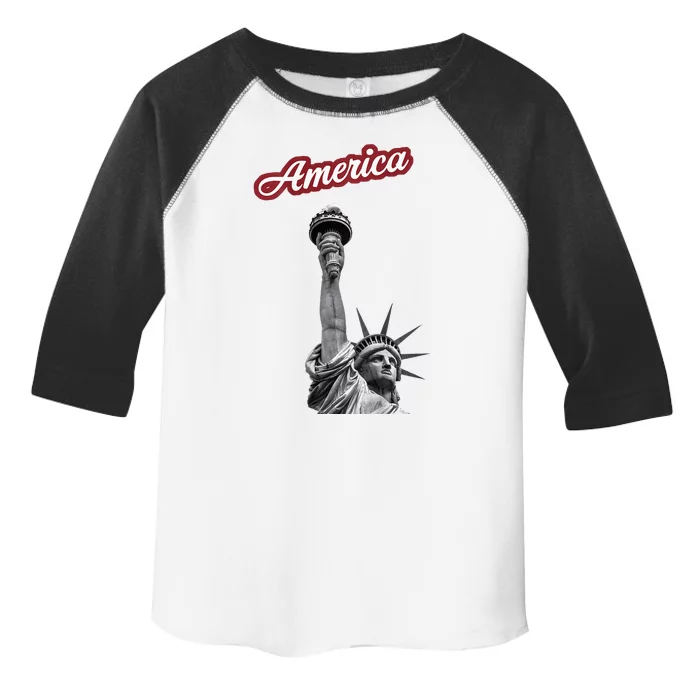 Statue Of Liberty Beer Holder Toddler Fine Jersey T-Shirt