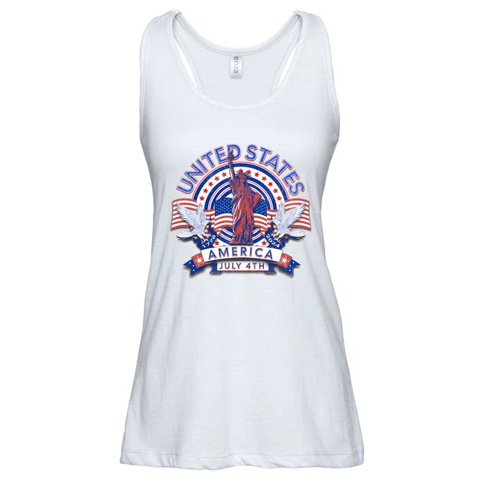 Statue Of Liberty Ladies Essential Flowy Tank