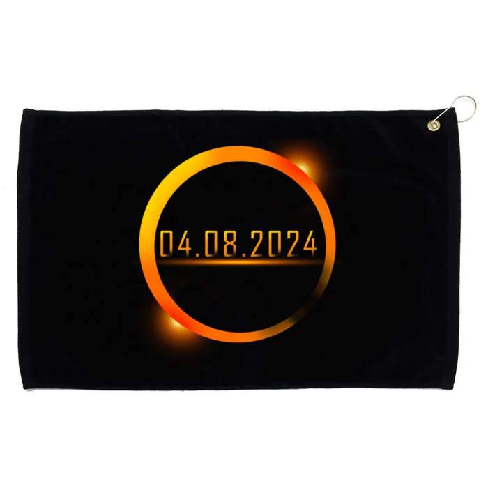 Solar Eclipse 04.08.2024 Grommeted Golf Towel