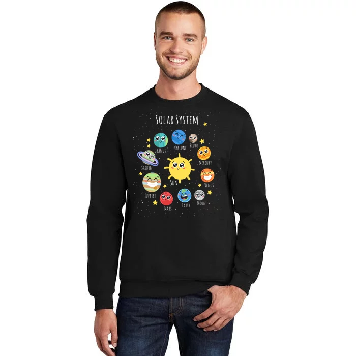 Solar System Children's Illustration Tall Sweatshirt