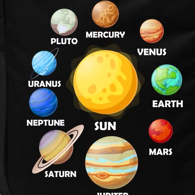 Solar System Planets Impact Tech Backpack